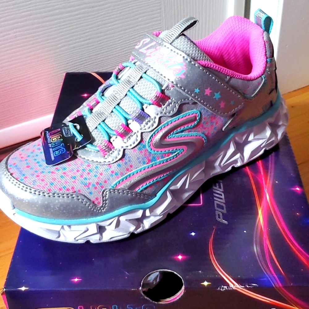 Girls Skechers light up sneakers